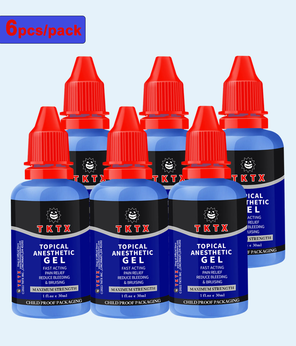 6 Pieces TKTX Gel 1.0 fl.oz