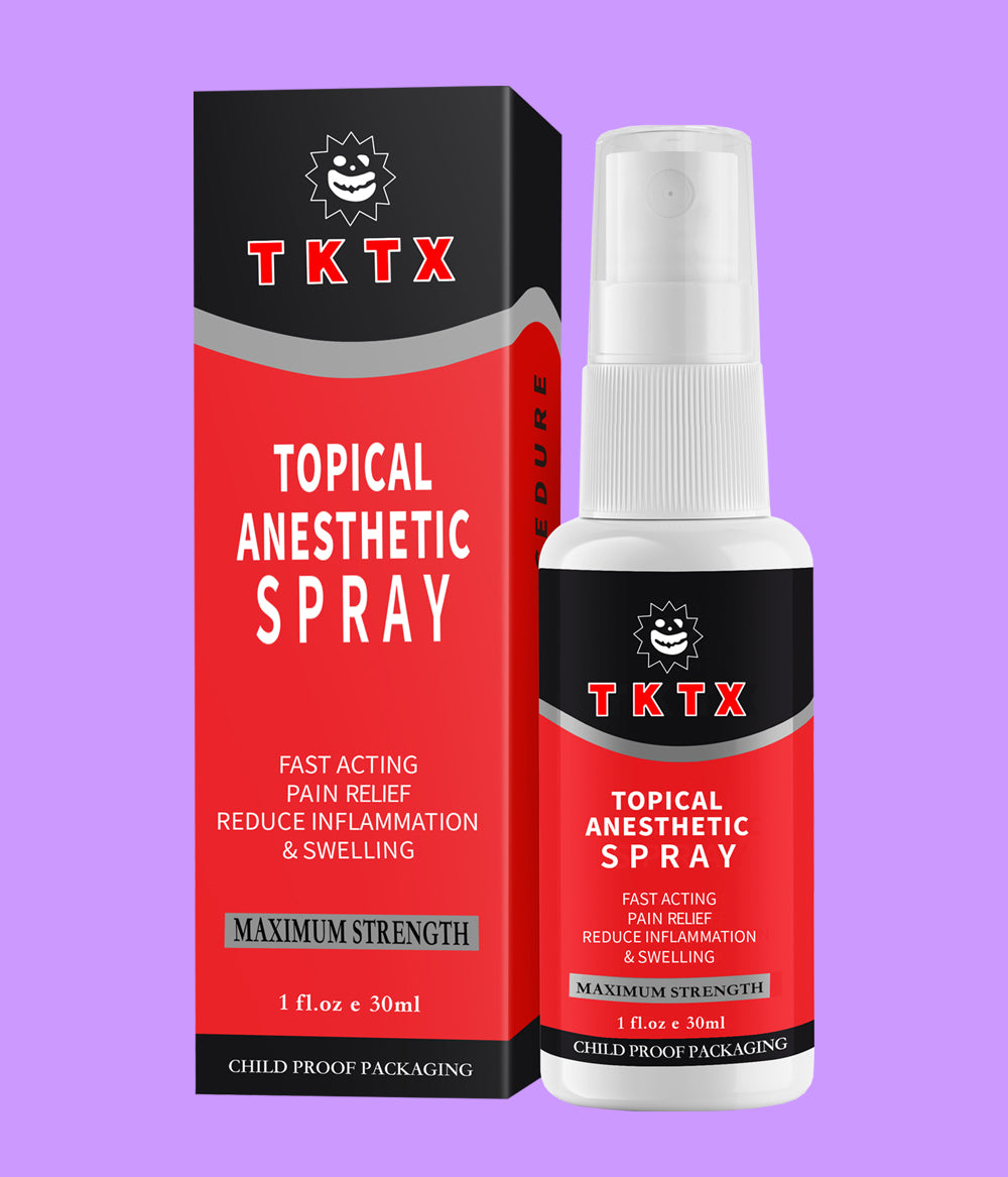 3 Pieces TKTX Spray 1.0 fl.oz/pcs & 6 Pieces TKTX Rapid & Long Lasting 0.35oz/pcs