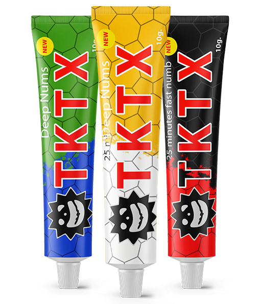 What's the difference between different colors of TKTX Numbing Cream?