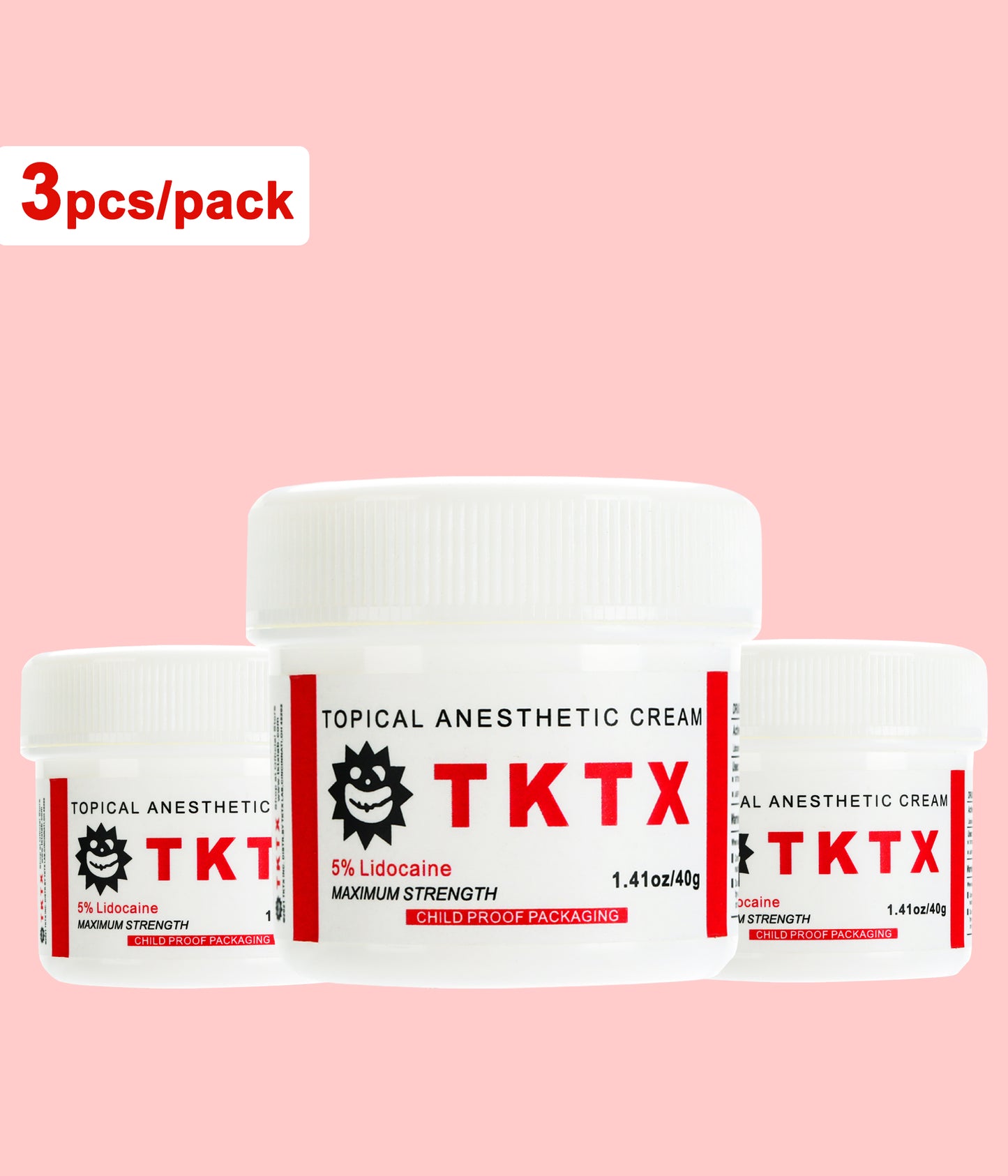 3 Pieces TKTX Tub 1.41oz/pcs